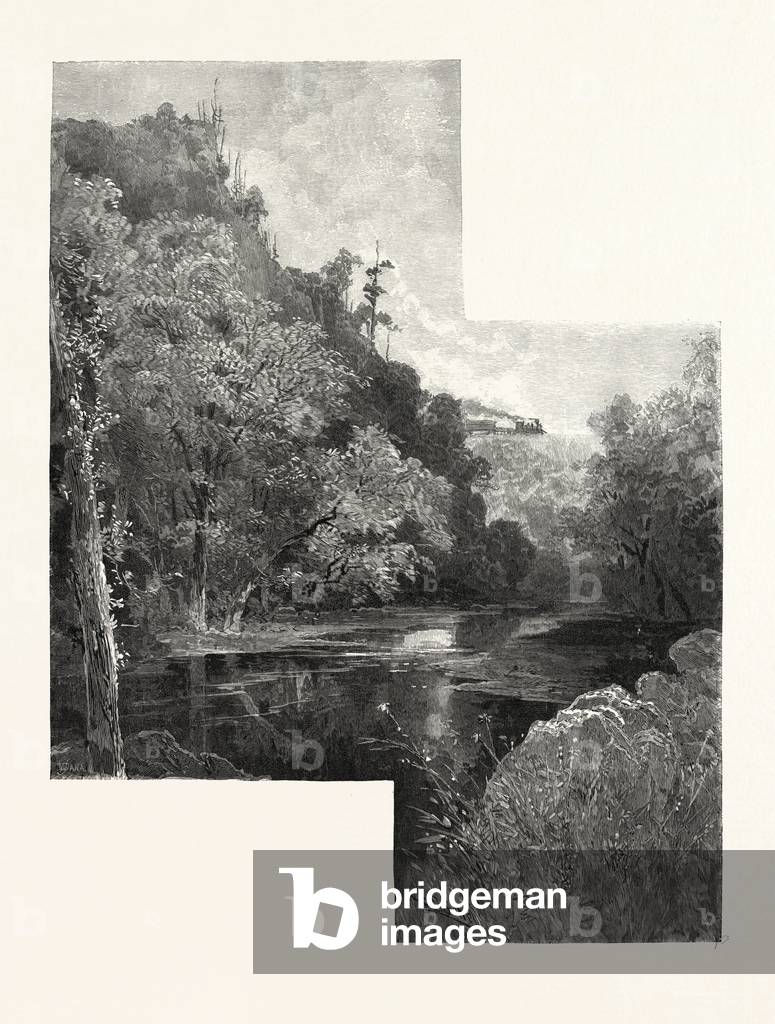 Dundas Valley, Canada, Nineteenth Century Engraving
