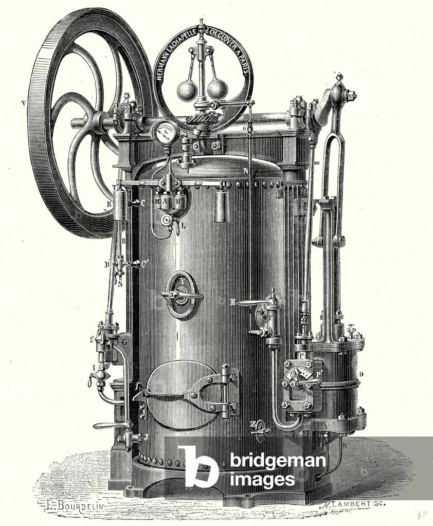 Portable Steam Engine or Hermann-Lachapelle's Industrial Traction Engine