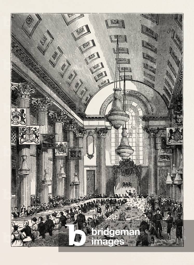 Interior of the Egyptian Hall London