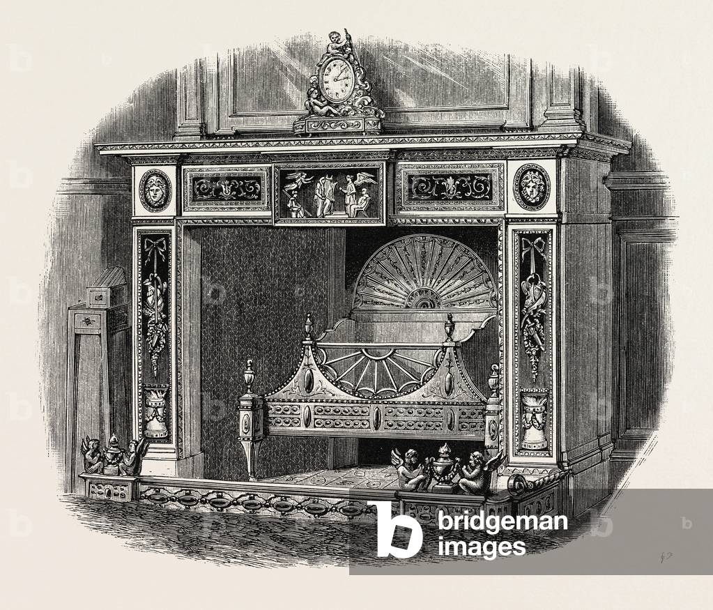 Sir Dudley Majoribanks's Chimney Piece, with Plaques by Wedgwood. UK