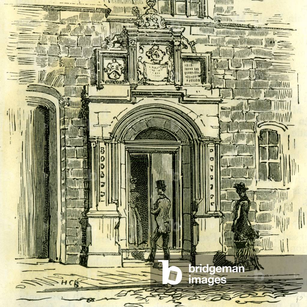 Aberdeen Old Gateway of Trinity Friars 1885 UK