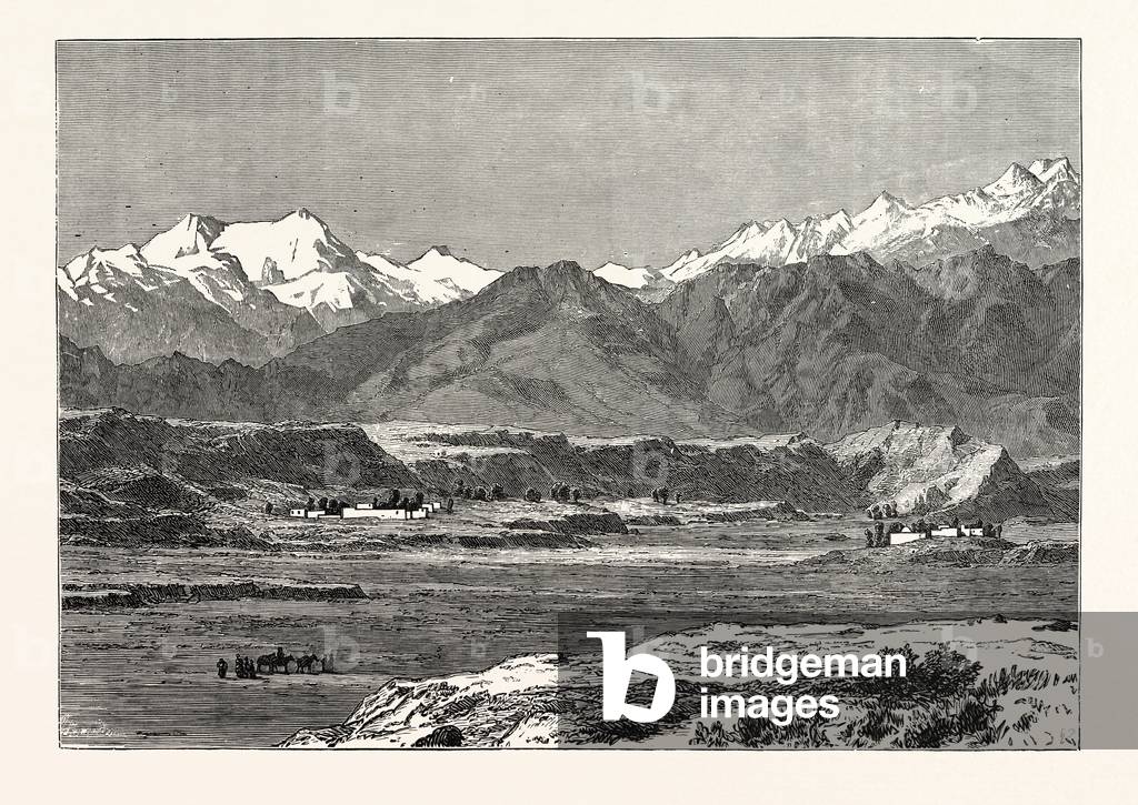 View of Yangi Hissar, at the Foot of the Pamir Chain