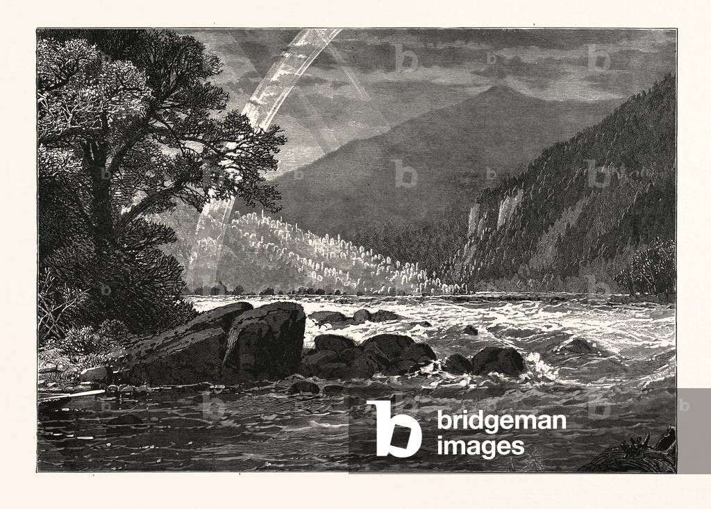 View of Balcony Falls, James River, Virginia, United States of America