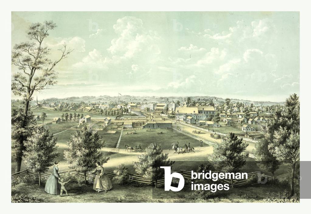 Bird's Eye View of Waukesha, Wisconsin