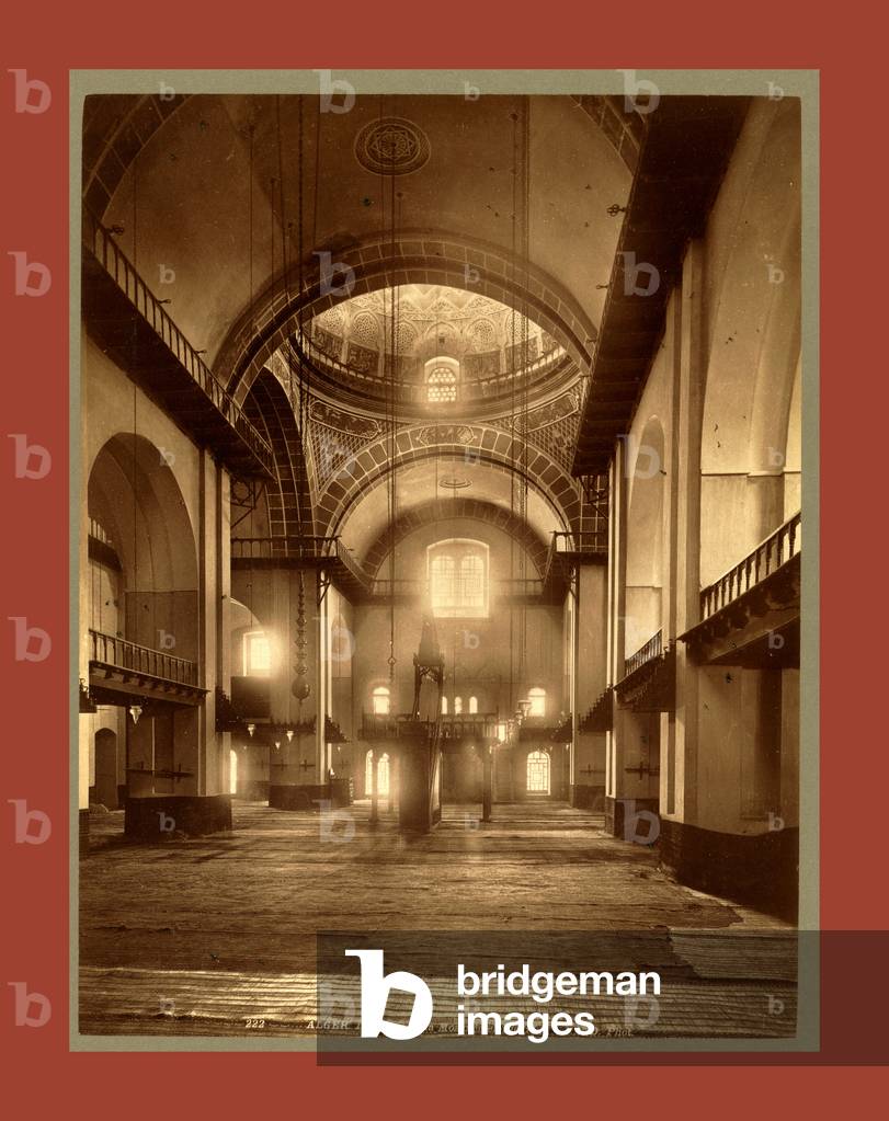 Algiers Interior el-Djedid Mosque, Neurdein brothers 1860 1890 ©LisztCollection/Leemage 