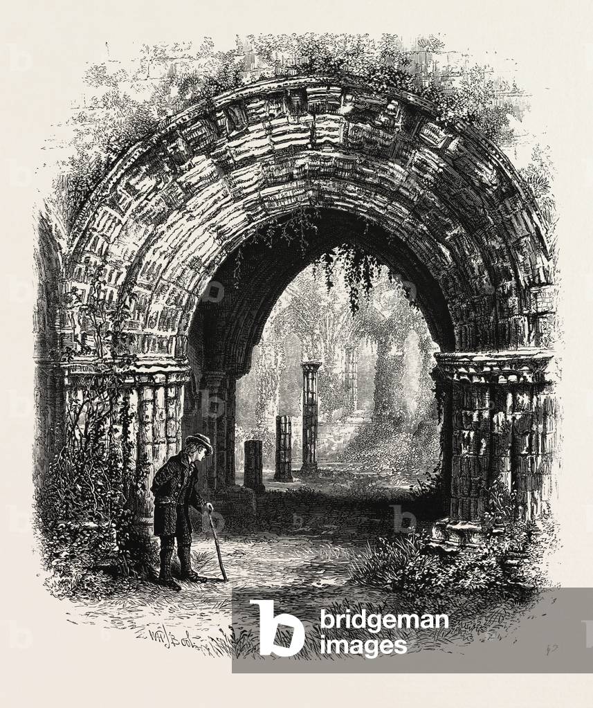 Furness Abbey, UK, 19th Century Engraving