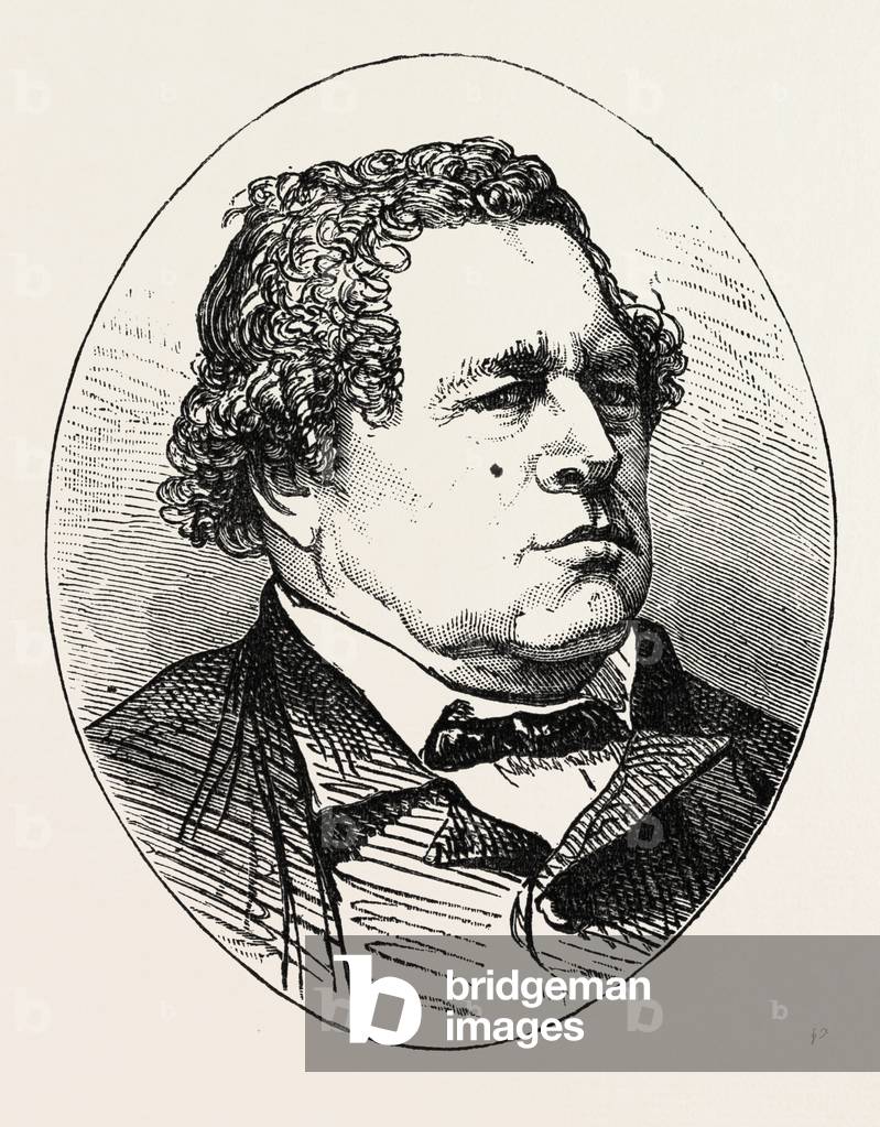 George Smith, Cousin of the Prophet, US, USA, 1870s Engraving