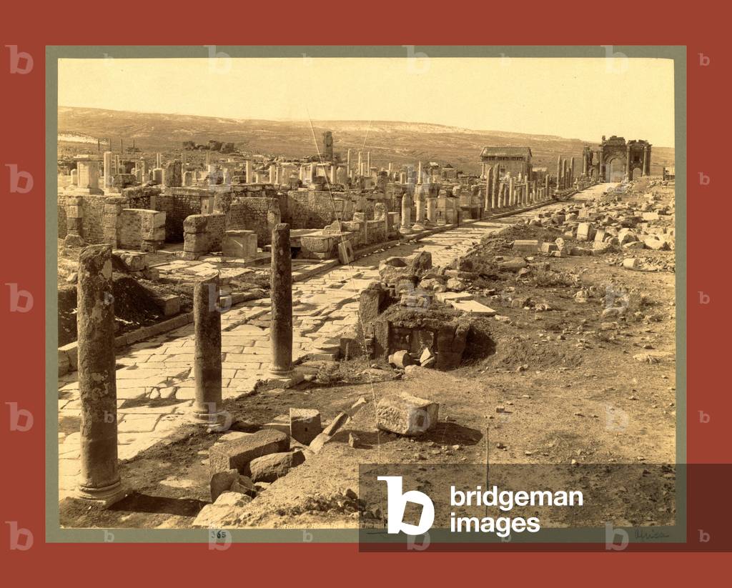 Timgad ou Thamugad - Roman ruins Thamugas, Algiers, Neurdein brothers 1860 1890 ©LisztCollection/Leemage