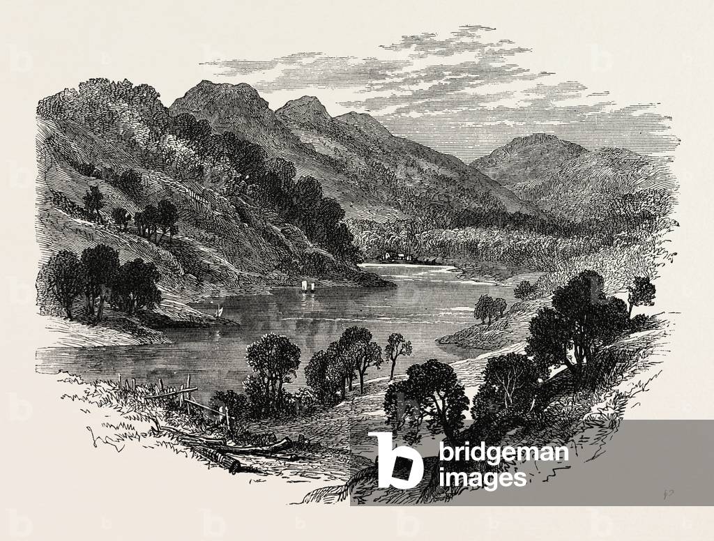 View in Acadie, Canada, 1870s Engraving