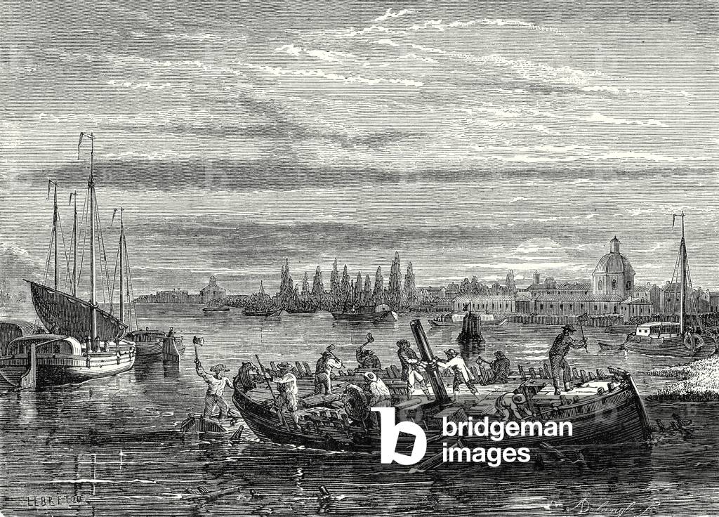 Charles Dallery Has His Propeller Steamboat Cut to Pieces