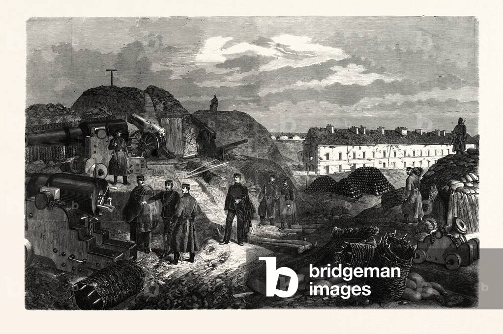 Franco-Prussian War: Inside View of Fort Nogent Near Paris, Occupied by Troops of Wurttemberg