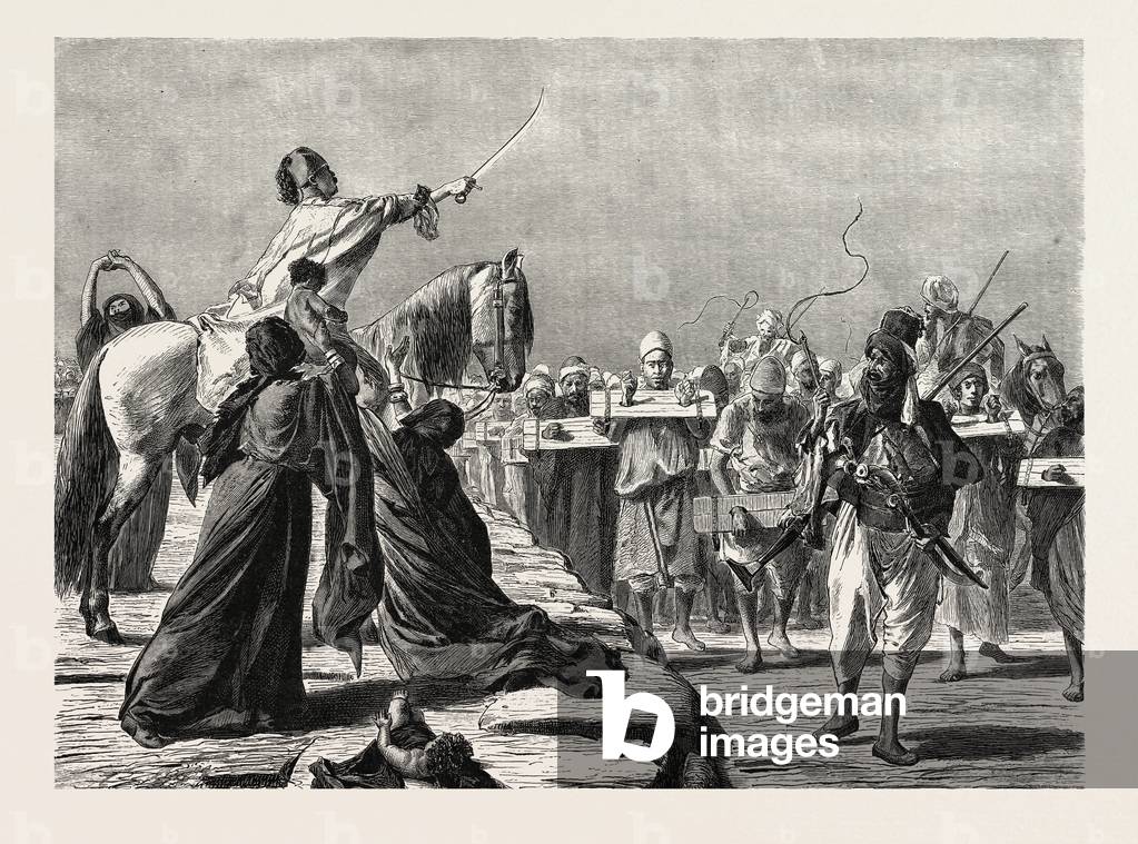 Recruiting. Egypt, Engraving 1879
