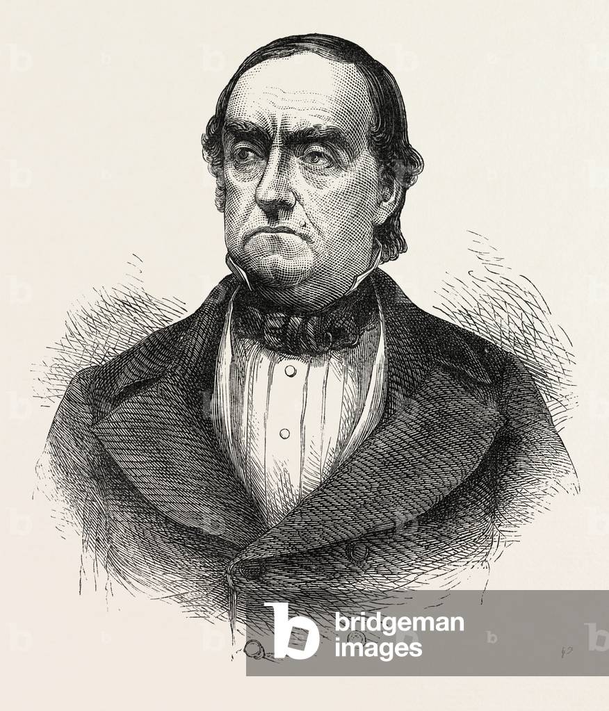 General Cass, Lewis Cass, 1782-1866, American Military Officer, US, USA, 1870s Engraving