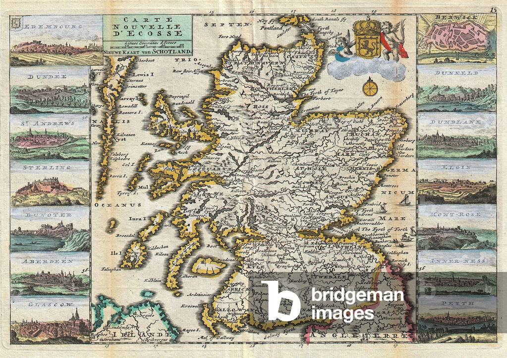 1747, La Feuille Map of Scotland