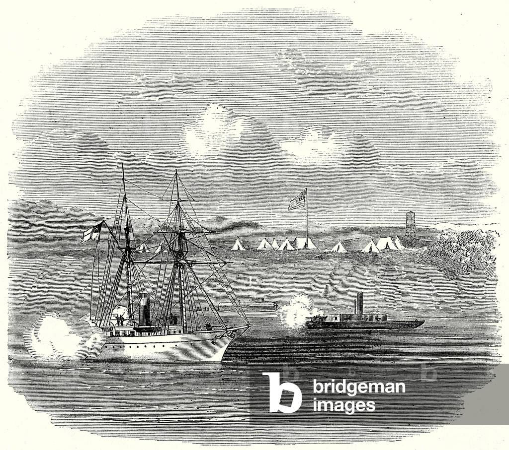 Richmond, Virginia, After its Conquest, Fort Powhattan, and the Right of the Federal Lines, 20th May 1865 (engraving)