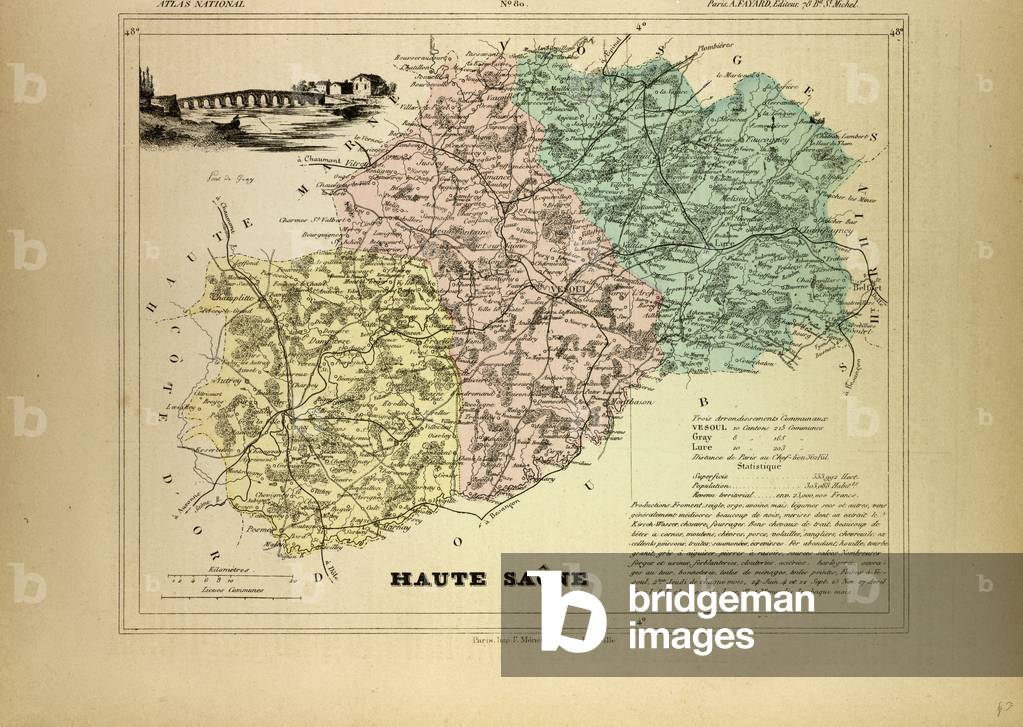 Map of Haute Saône France