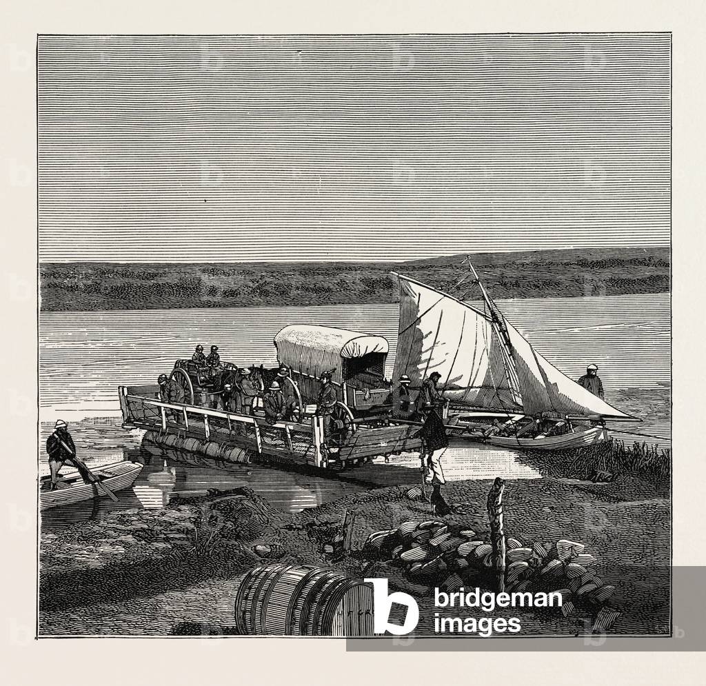A Ferry On the Vaal River, Transvaal, South Africa