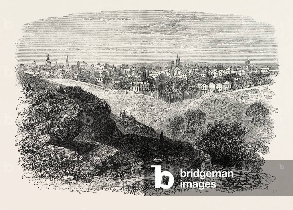 Salem, Massachusetts,USA, 1870s Engraving