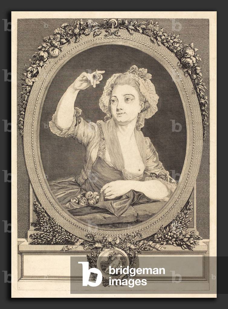 Geraud Vidal after P. Davesne (French, 1742 - 1801), Les prunes, etching ©LisztCollection/Leemage