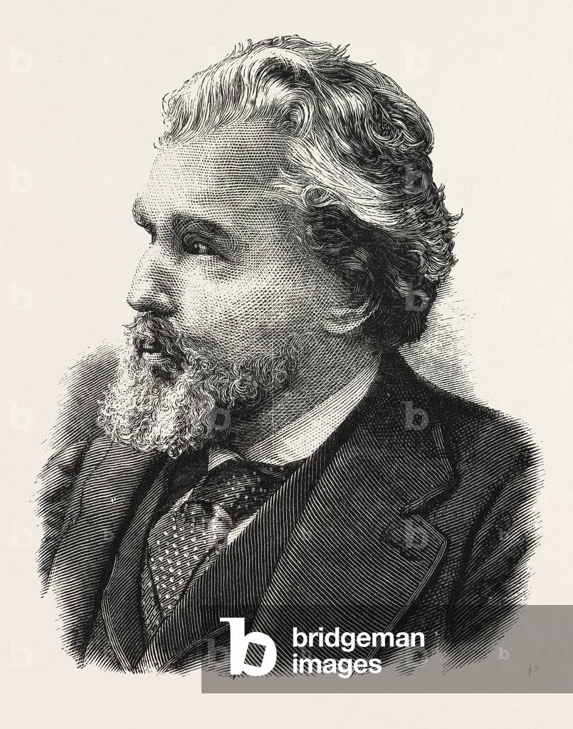George Moore, Philanthropist, 18061876, English Merchant and Philanthropist, Engraving 1876, UK