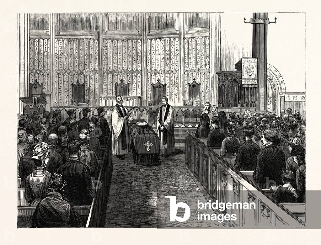 New York: Funeral of the Late Marshall O. Roberts, in Calvary P. E. Church, Fourth Avenue, September 14th. U.S., Engraving 1880 1881