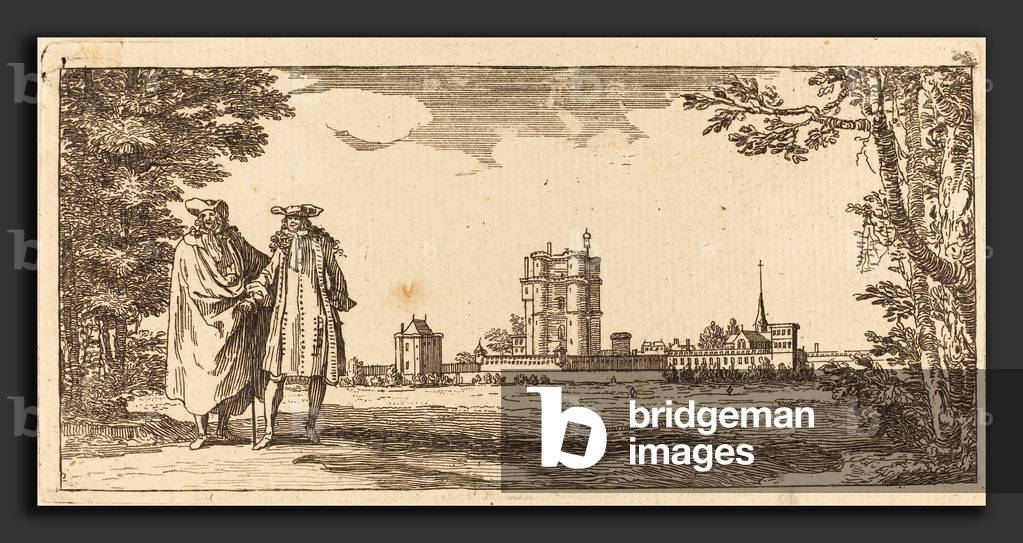 Israel Silvestre (French, 1621 - 1691), Plan general du Chasteau et petit Parc de Vincennes, 1668, etching