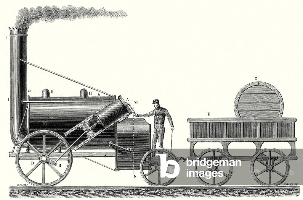 The 'Rocket' Locomotive of George and Robert Stephenson
