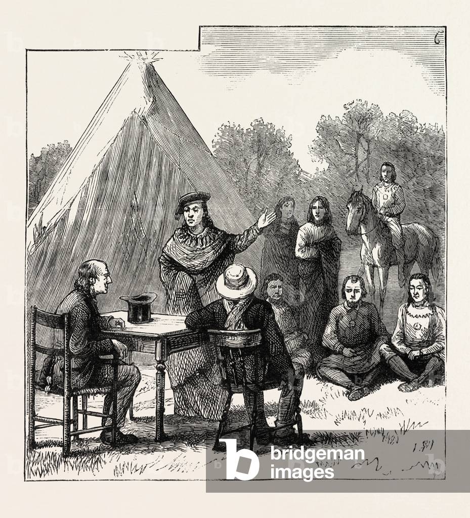 The War with the Sioux Indians, America, USA