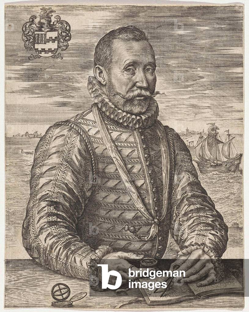 Portrait of a naval officer William Bloys van Treslong, Johannes Wierix, 1559 - before 1585 ©LisztCollection/L