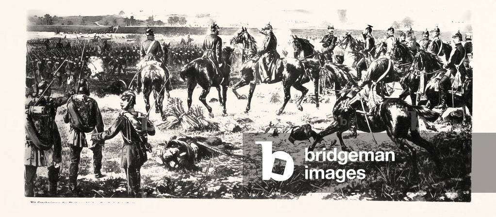 Franco-Prussian War: Battle of the Fifth Army Corps Near  Wissembourg on the 4th August 1870th. General Von Kirchbach Commands the Storming of the Gaisberg. France