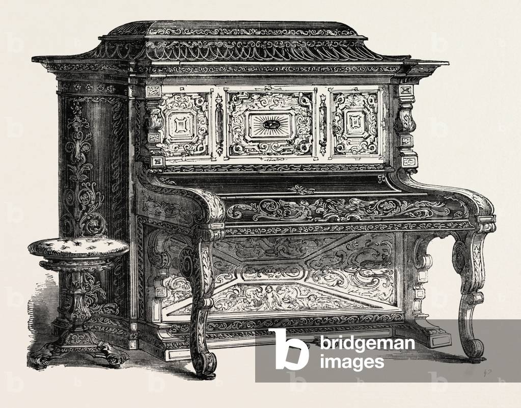 Papier Mache Pianoforte by A. Dimoline