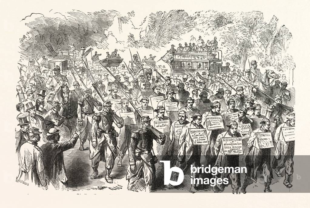 Franco-Prussian War: Leaving Chatillon the Day Before the Shooting, France