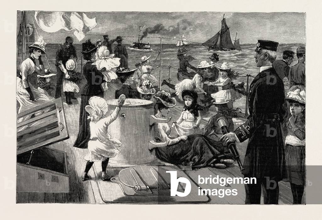 An Invasion of a Man-of-War: The Naval Manoeuvres: Visiting Day