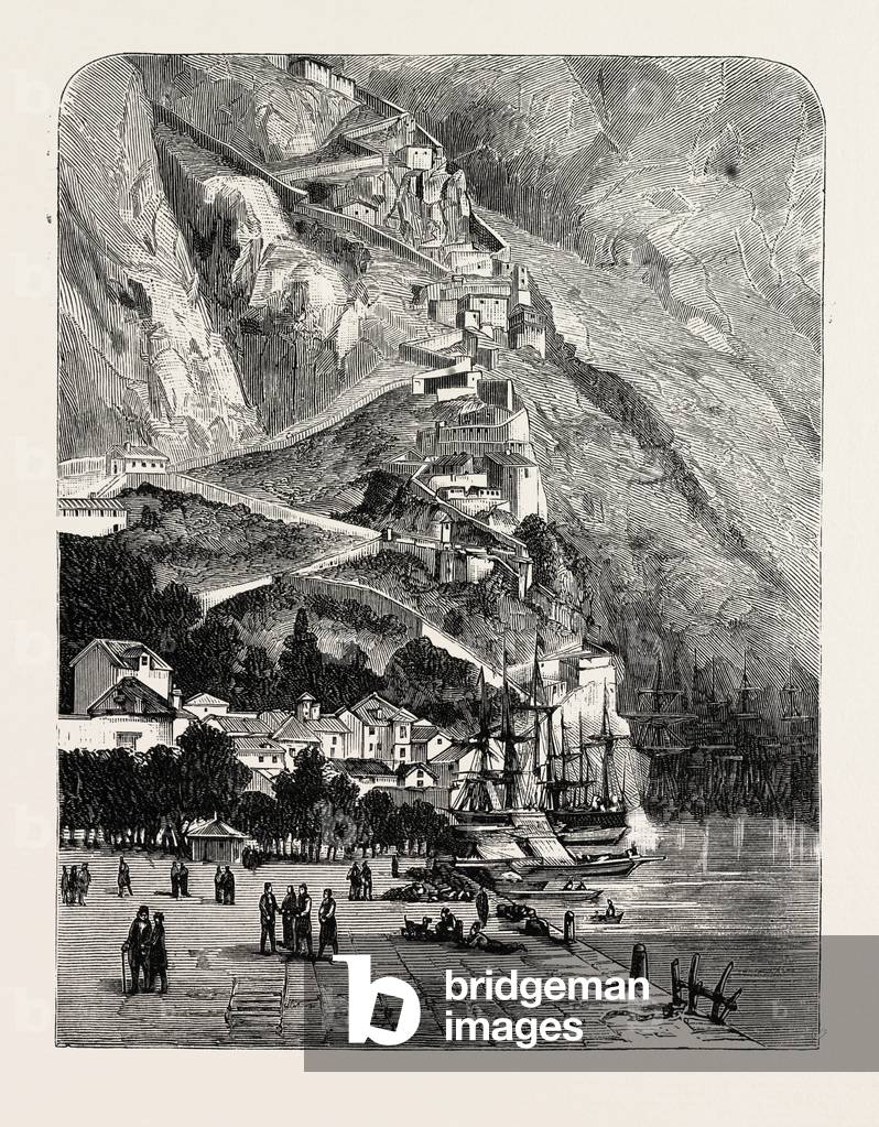 Montenegro: The Road Leading from Cattaro to Cettinge, Engraving 1880 1881