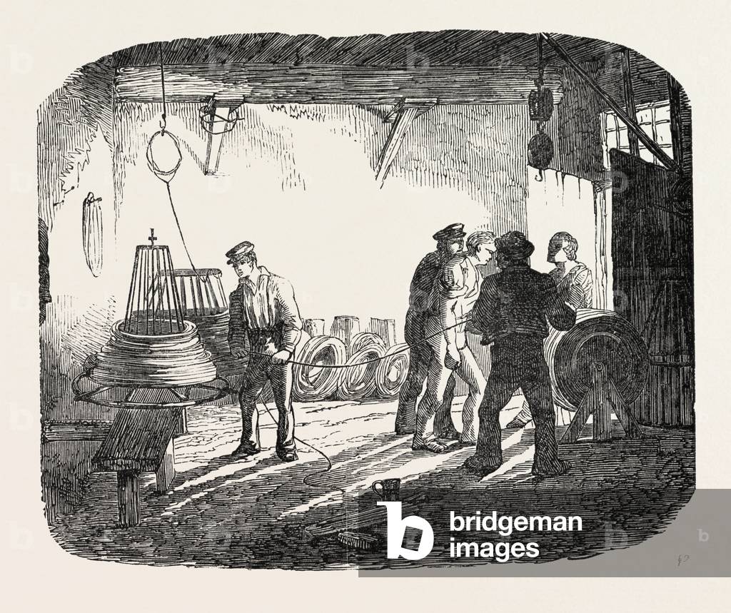 Winding the Iron Wire on the Bobbin