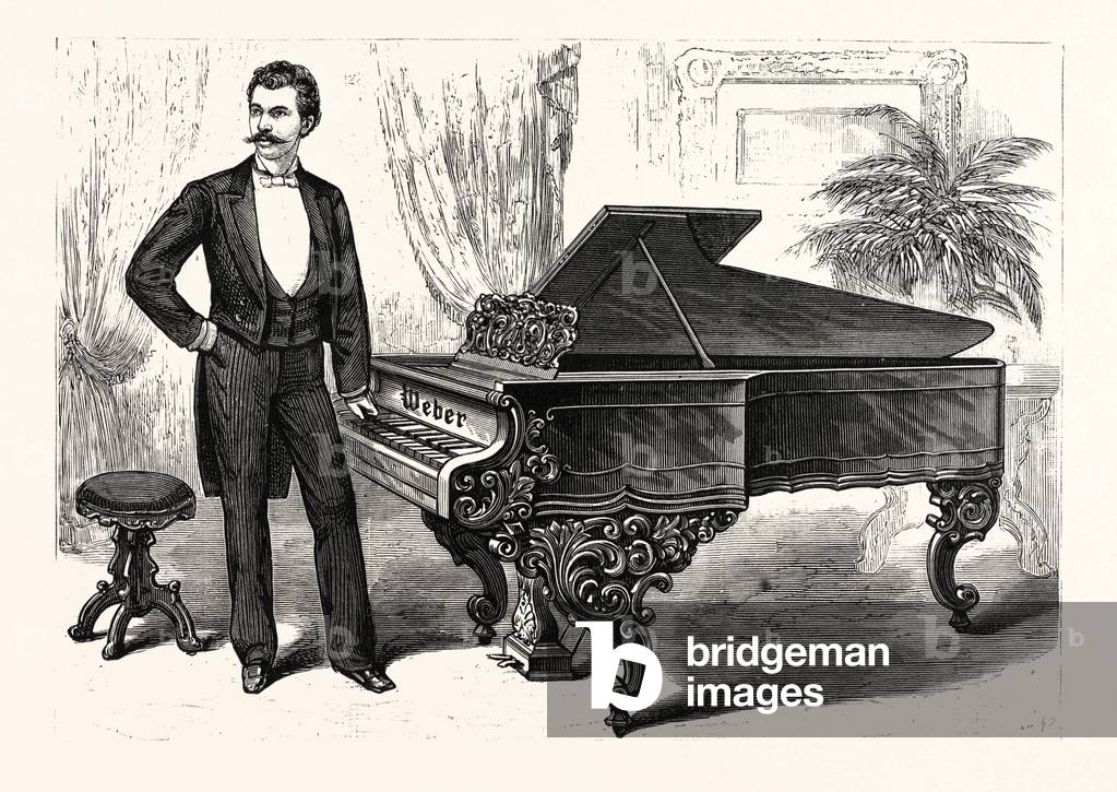 Constantin Sternberg, the Eminent Russian Pianist, Now Performing in New York City. U.S., Engraving 1880 1881