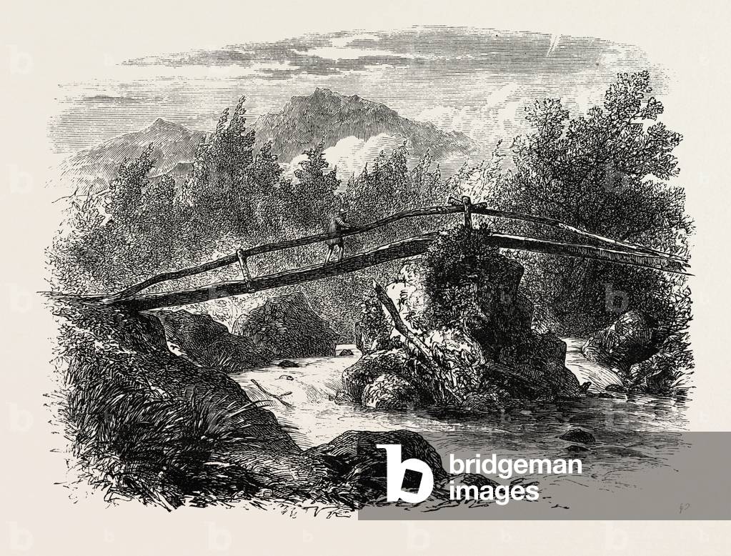 Source of the Juniata, Pennsylvania,USA, 1870s Engraving