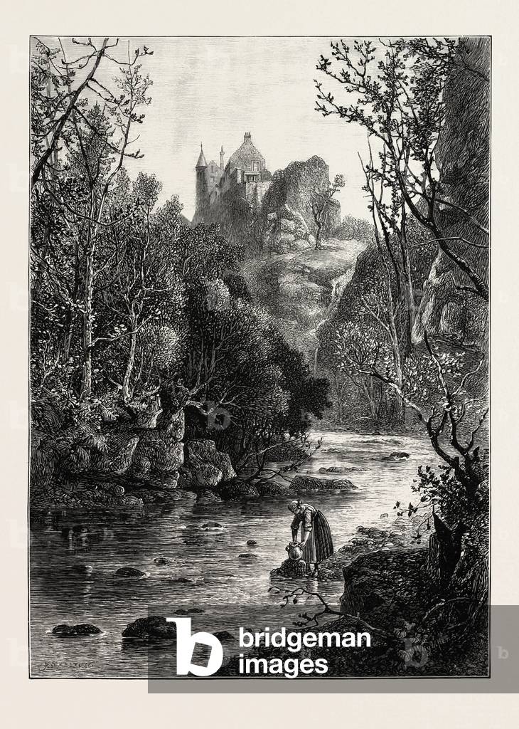 Hawthornden, Edinburgh and the South Lowlands, Scotland,19th Century Engraving