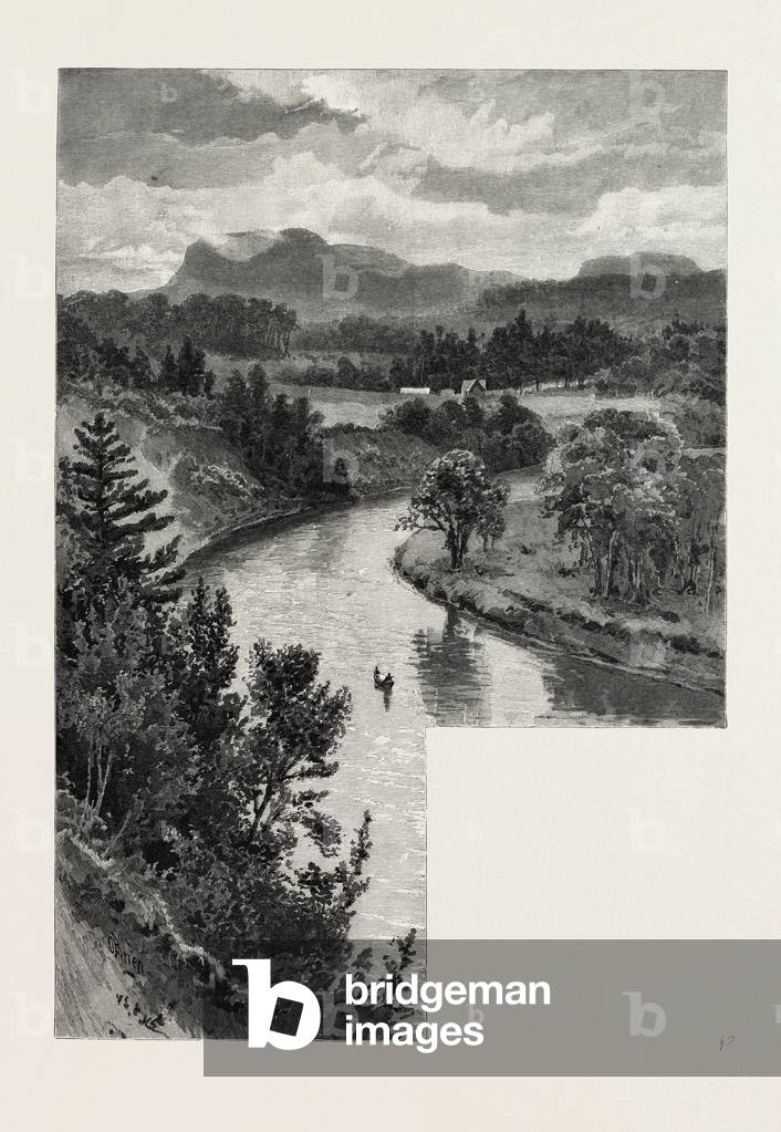 The Upper Lakes, Pointe De Meuron, Canada, Nineteenth Century Engraving