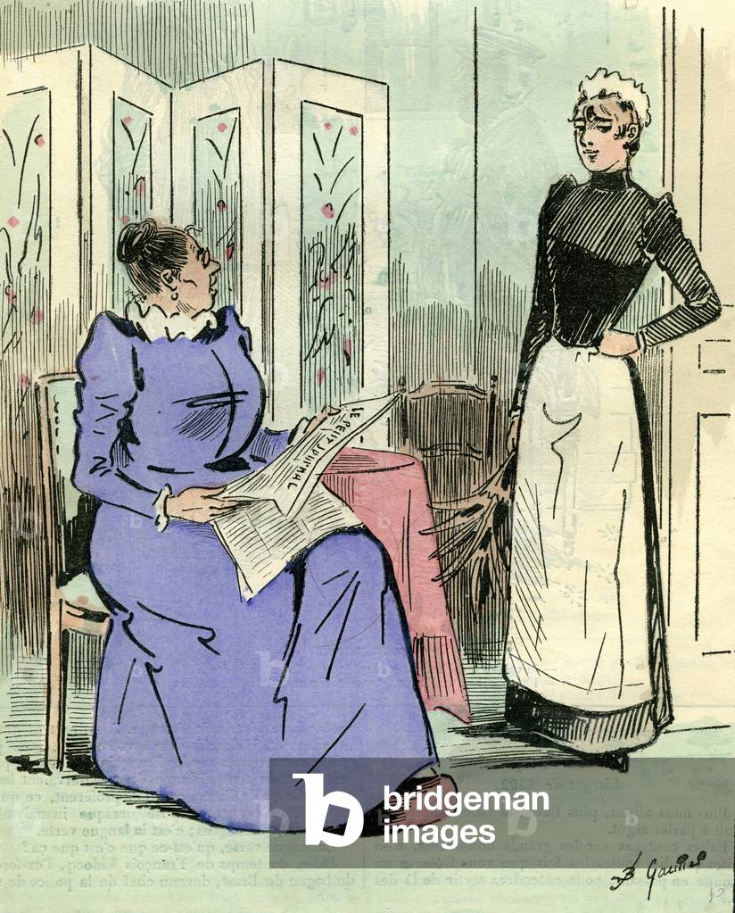 Domestic Servant 1891 Paris France