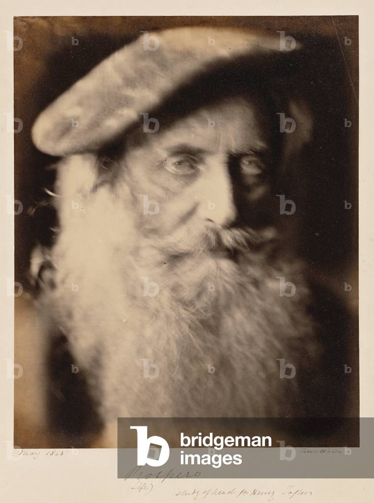 Prospero; Julia Margaret Cameron, British, born India, 1815 - 1879; Freshwater, England, Europe; May 1865; Albumen silver print; Image: 26.7 x 21.3 cm (10 1/2 x 8 3/8 in.) -