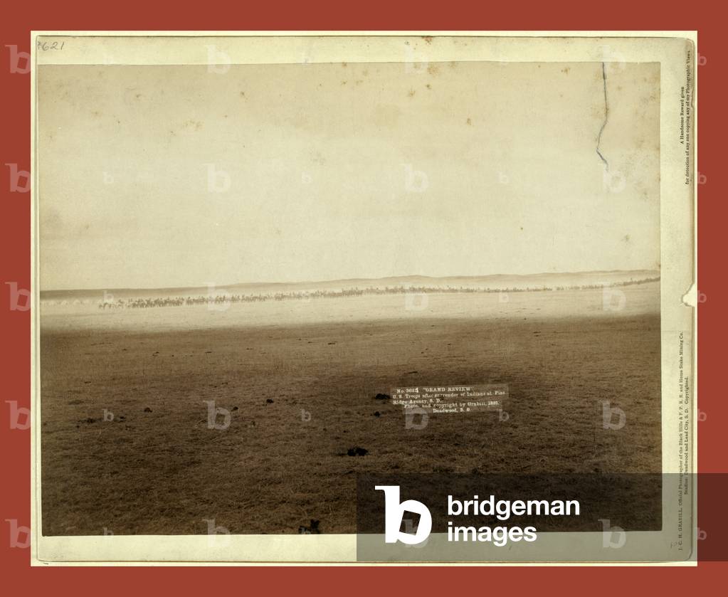Grand Review. U.S. Troops after Surrender of Indians at Pine Ridge Agency, S.D.