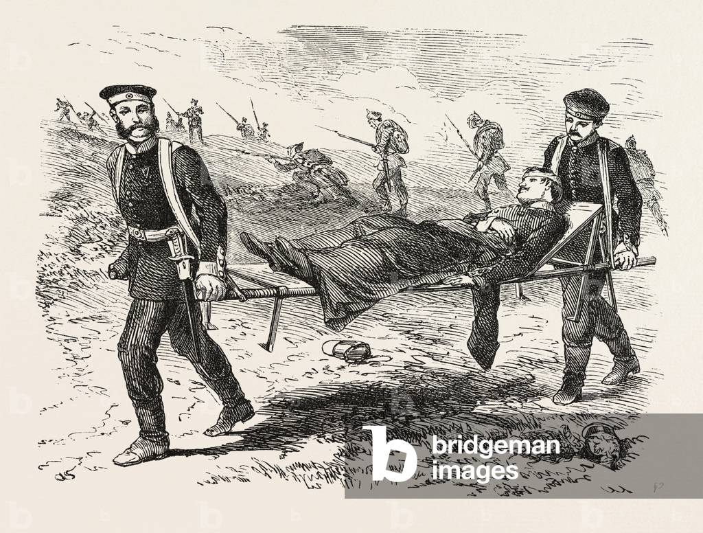Franco-Prussian War: Stretcher Bearers on the Battlefield