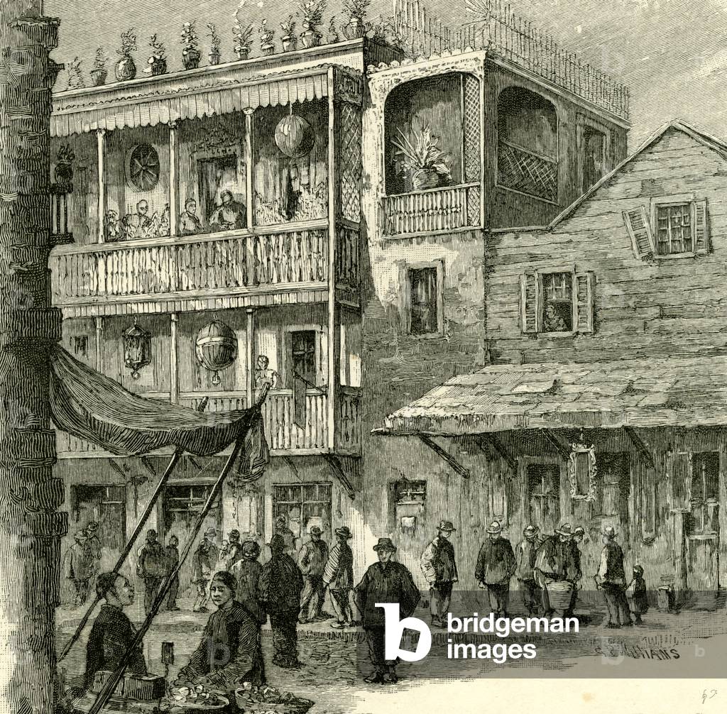 San Francisco a Street in China Town 1891 USA