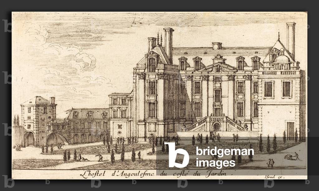 Israel Silvestre (French, 1621 - 1691), L'hostel d'Angoulesme, 1652, etching