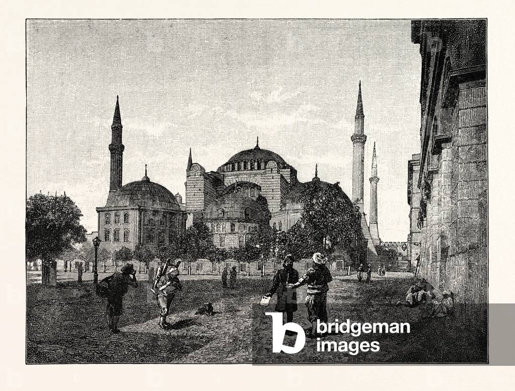 The Mosque of Santa Sophia Constantinople Istanbul