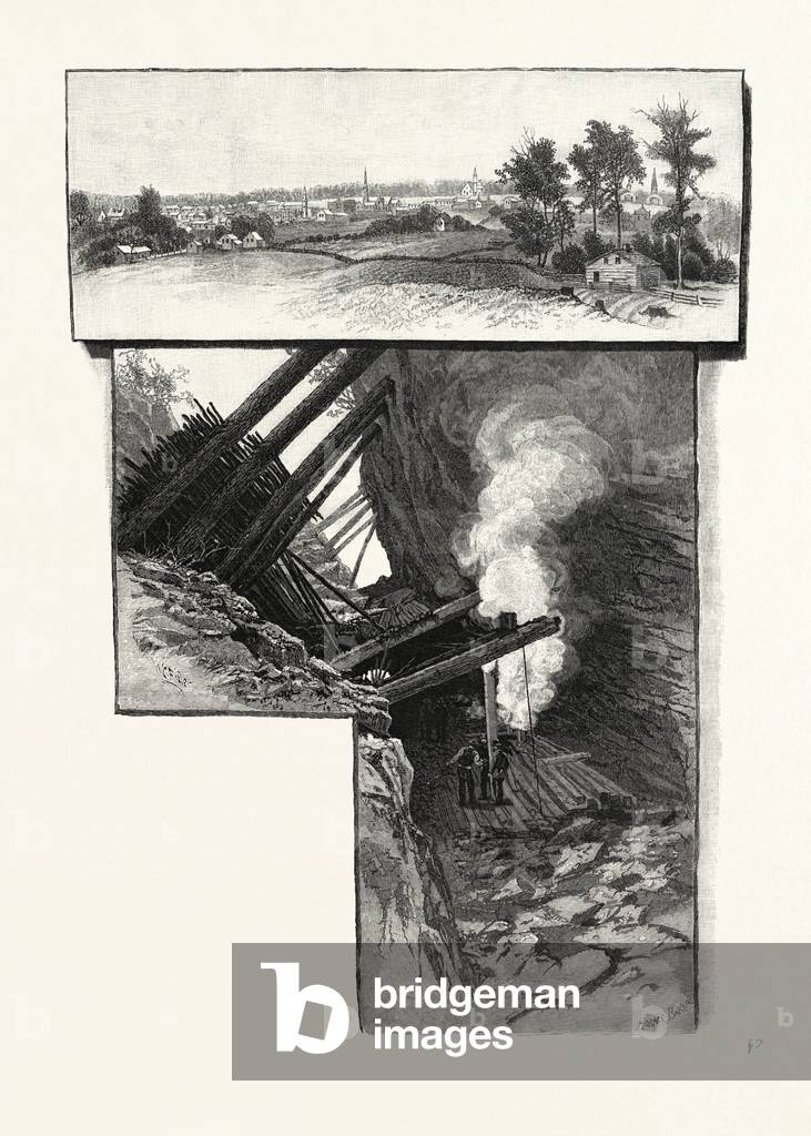 Central Ontario, Madoc, and Iron Ore Mines, Canada, Nineteenth Century Engraving