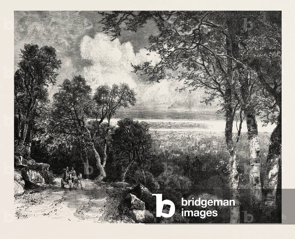 Montreal Drive, Canada, Nineteenth Century Engraving