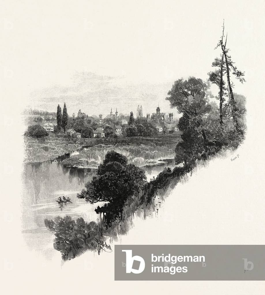 Simcoe, Canada, Nineteenth Century Engraving