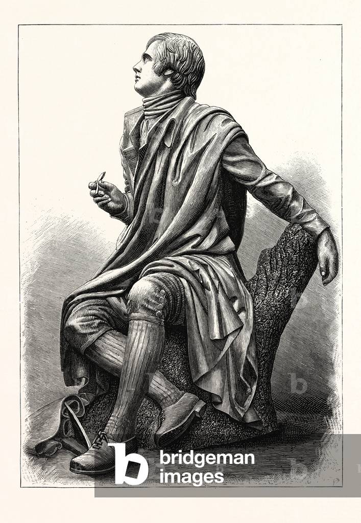 Statue of the Scottish Poet Robert Burns, 1759 1796